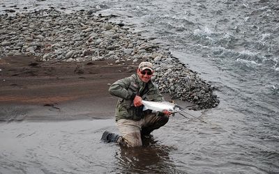 Salmon fishing in Iceland