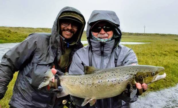 Salmon fishing in Iceland